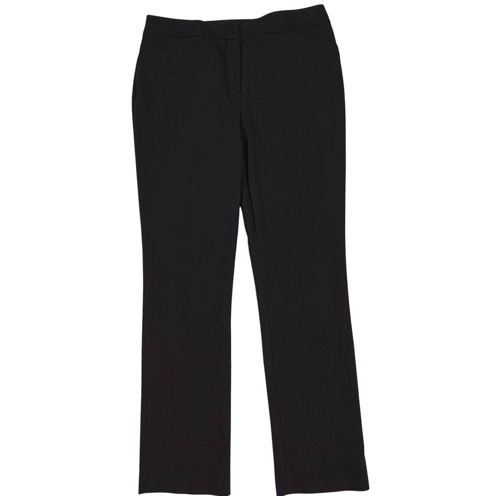 Chicos So Slimming Black Slim Leg Ankle Pants Womens Size 1 US 8 Minimalist Work